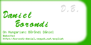 daniel borondi business card
