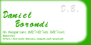 daniel borondi business card